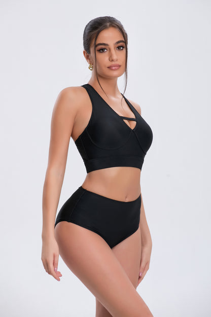 Black Golden Hour Swimwear Right Set