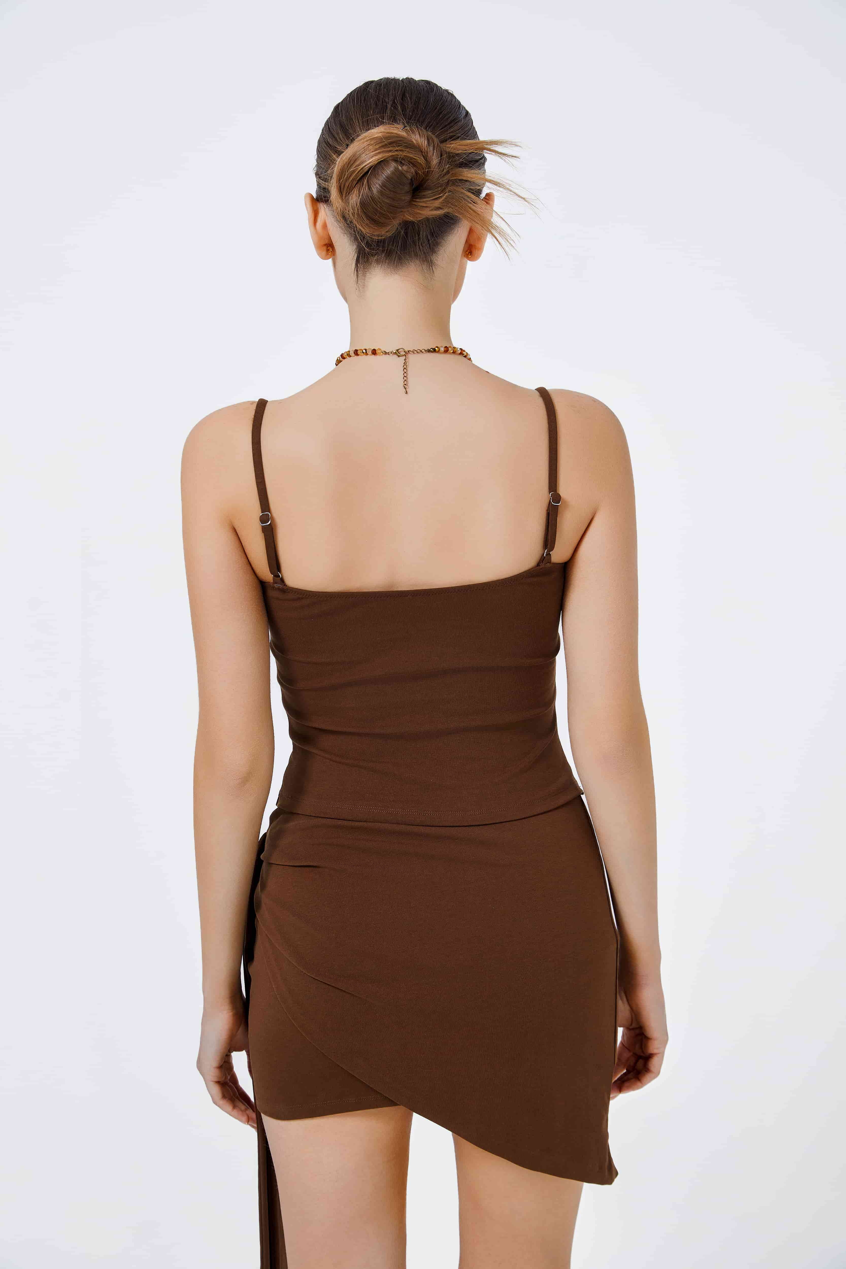 Never Love Again Bustier Brown