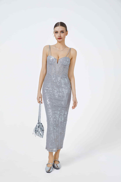 For Right Now V-Neck Maxi Dress