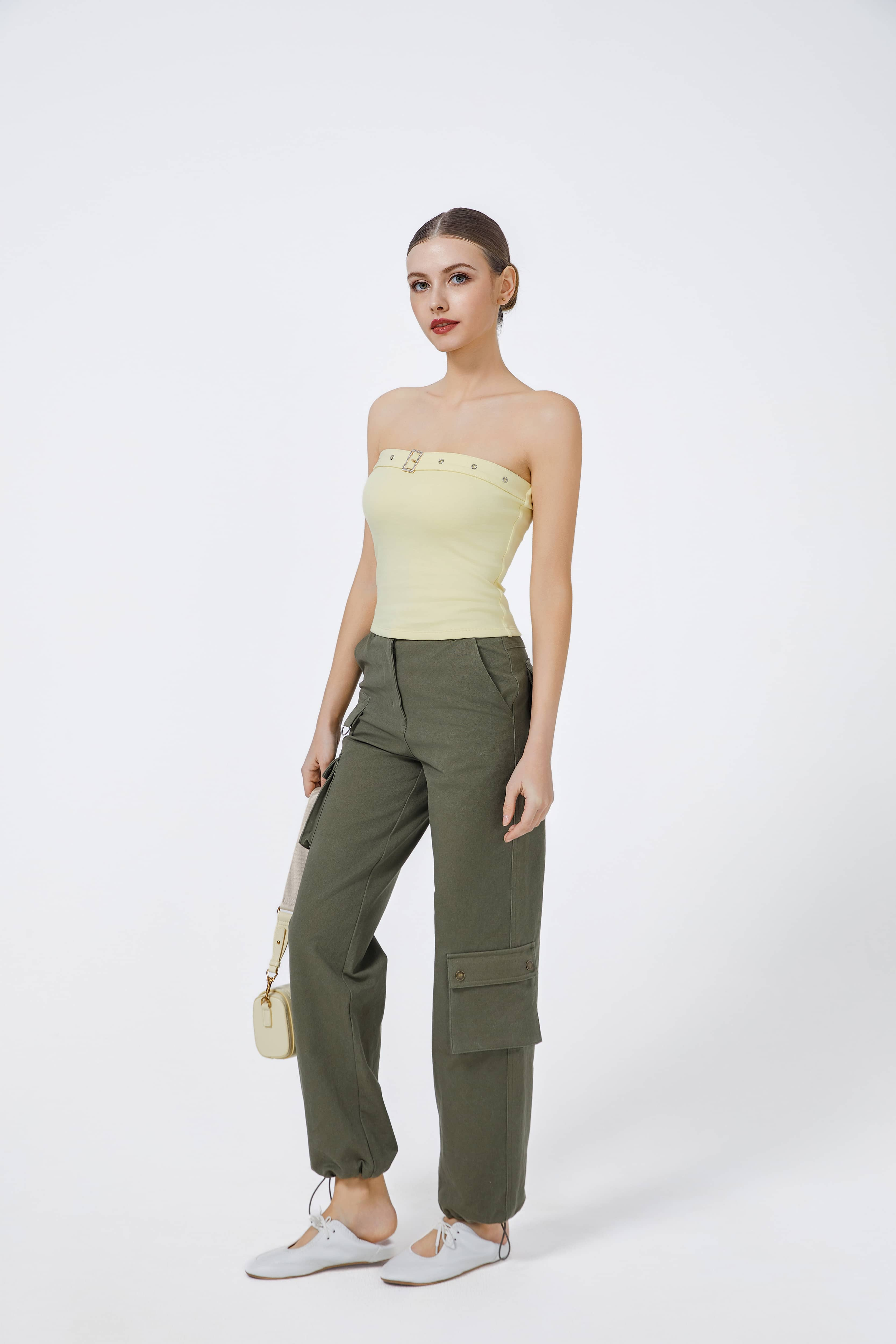 Bring The Style  Olive Overalls