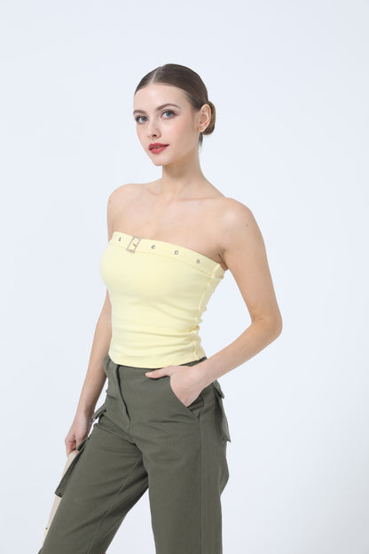 Buckle Sleeveless Top