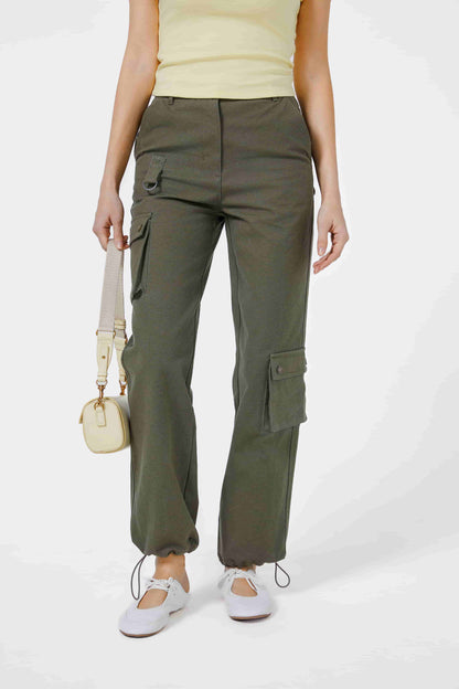 Bring The Style  Olive Overalls