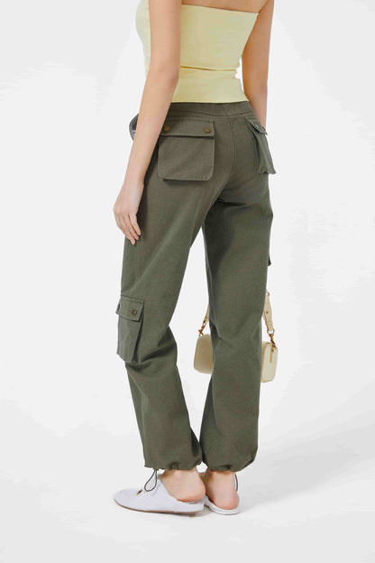 Bring The Style  Olive Overalls