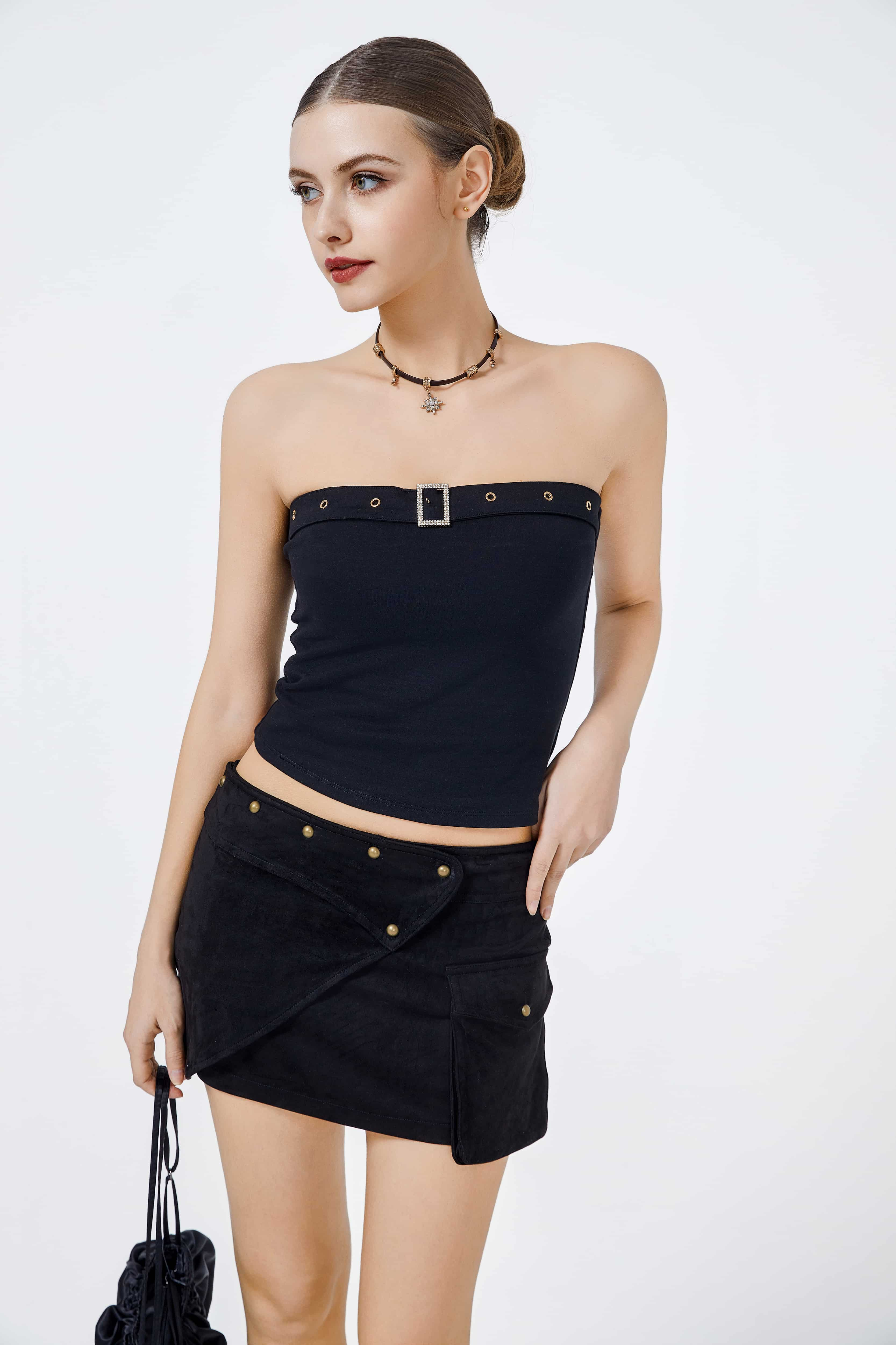 Buckle Sleeveless Top