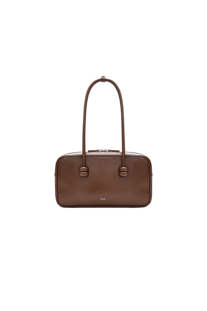 Brown Strap Faux Leather Bag